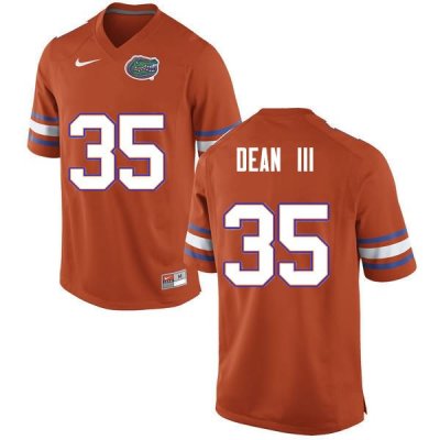 Men's Florida Gators #35 Trey Dean III NCAA Nike Orange Authentic Stitched College Football Jersey QGJ2462OG